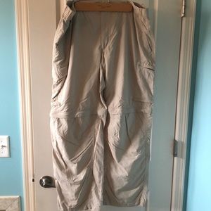 Columbia Omni-Shade hiking cargo pants 40x30